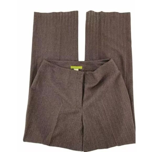 Sigrid Olsen Dress Pants Womens 6 High Rise Flat Front Chino Trousers Officewear - Picture 5 of 7